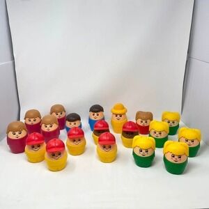 VTG 90s Step 2 Chunky People Family Figures Mom Dad Boy Girl Lot 19 Toddler Toys